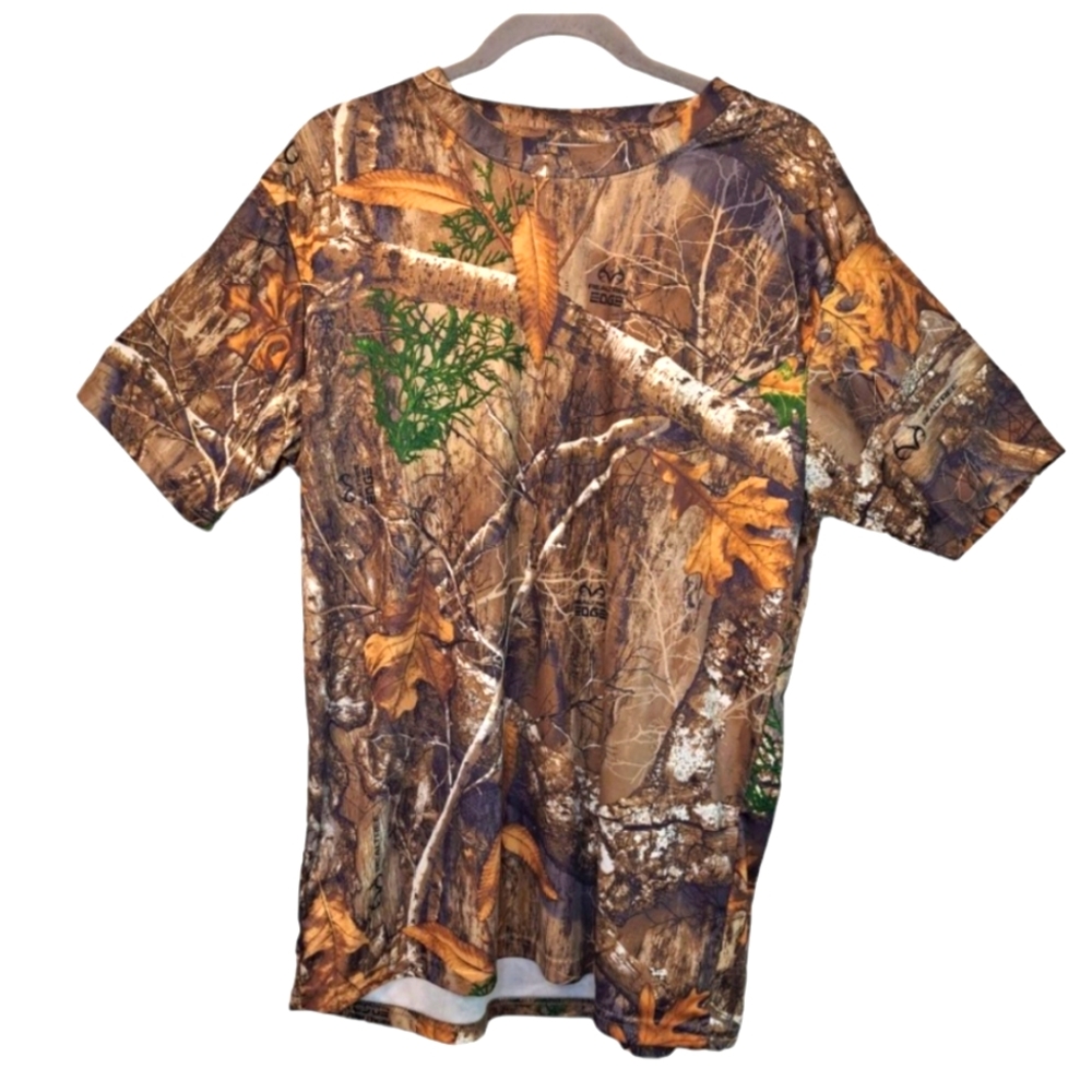 Realtree Mossy Oak Camouflage Camo Hunting Shirt Size Large